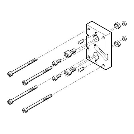 Festo Adapter Kit HAPG-SD2-23 HAPG-SD2-23